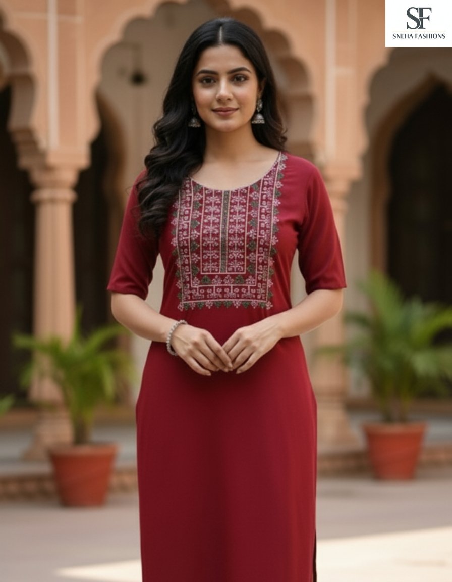 Women's Cotton A-Line Kurta