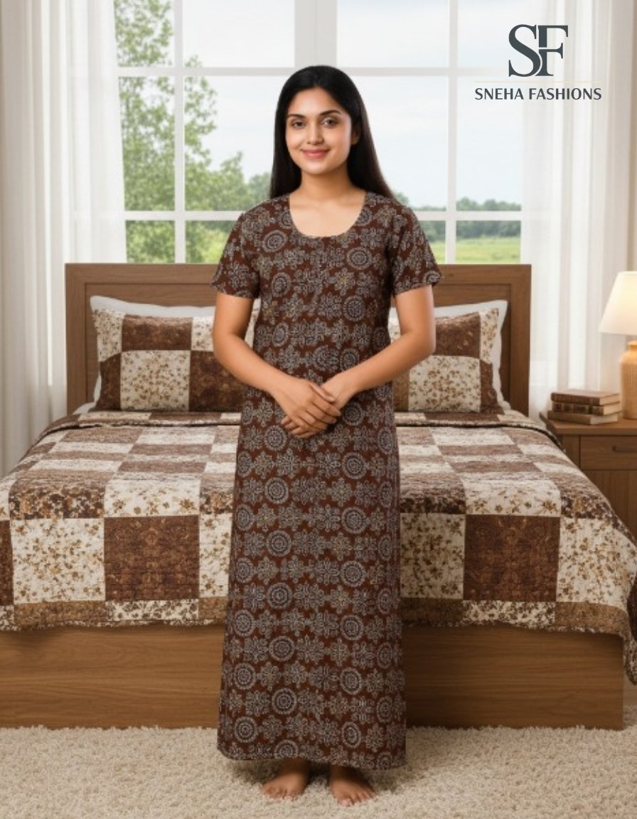 Beautiful Breathable Cotton Nightwear