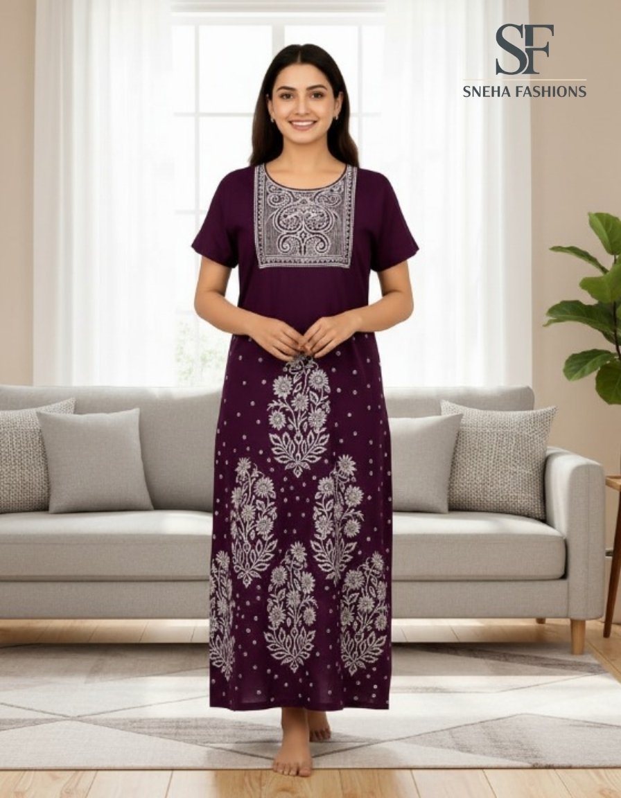 Relax Fit Printed Nightygown