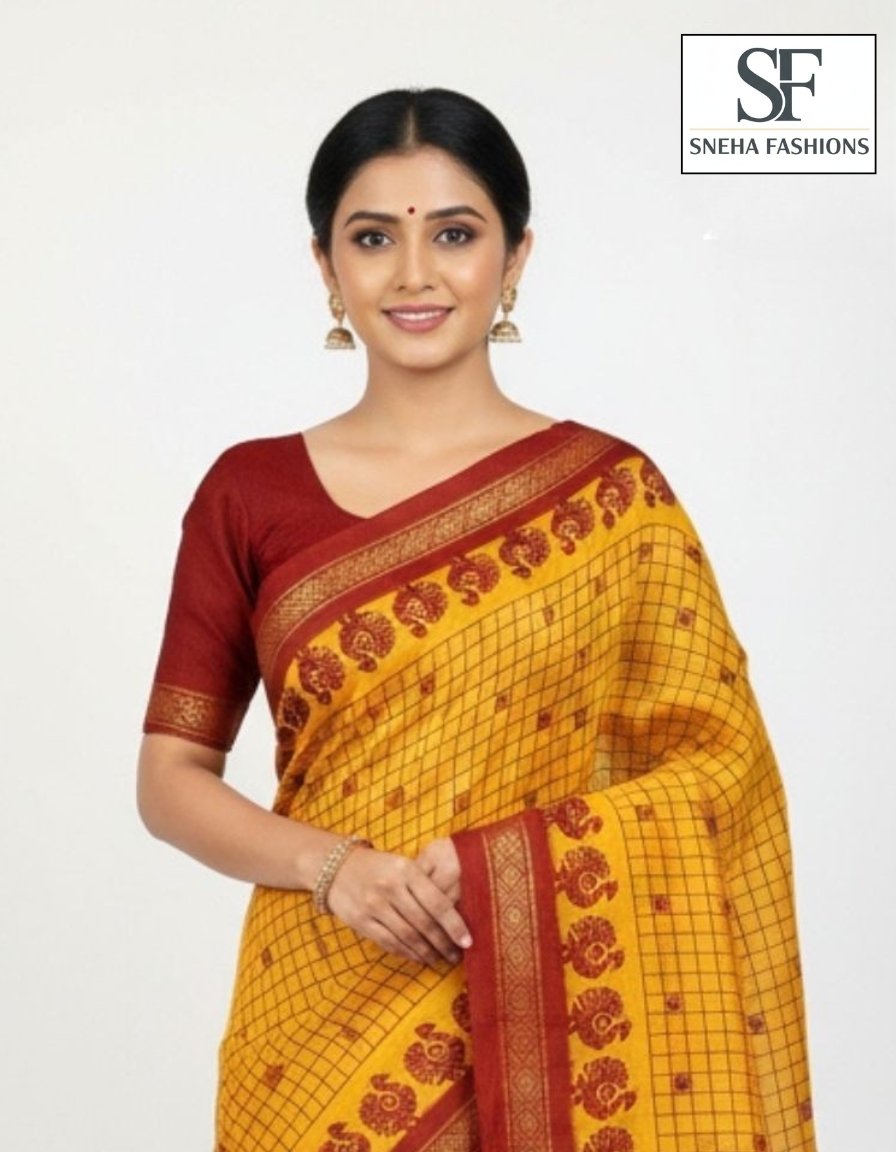 Classic Red Sungudi Cotton Sarees